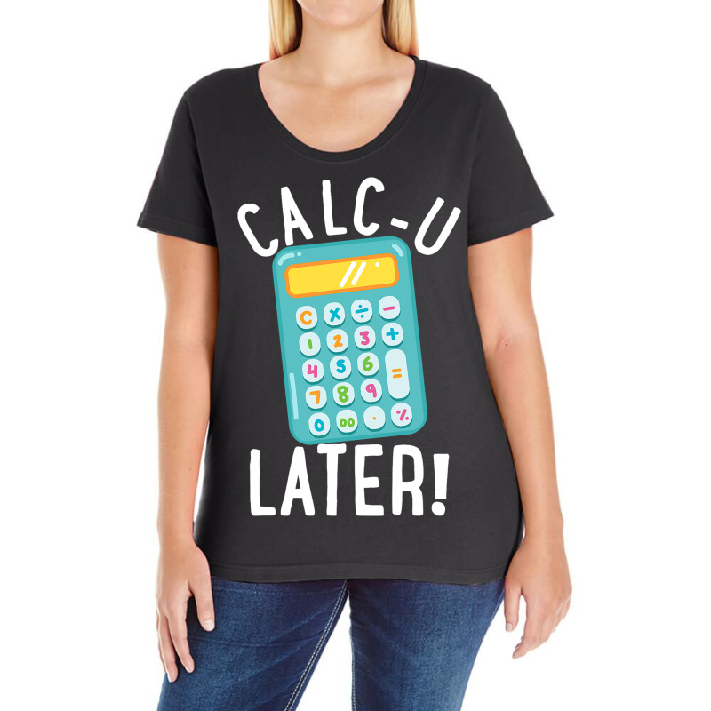 Calculater Accounting Funny Accountant Calculator Ladies Curvy T-Shirt by SweetCurl | Artistshot