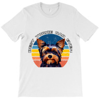 Best Yorkie Dad Ever Vintage 70s Style Yorkshire T T-shirt | Artistshot