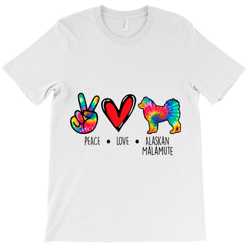 Alaskan Malamute Mom Dad Tie Dye Dog Paw Lover T-shirt | Artistshot