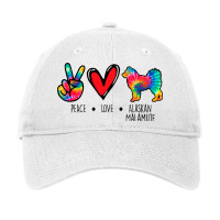 Alaskan Malamute Mom Dad Tie Dye Dog Paw Lover Adjustable Cap | Artistshot