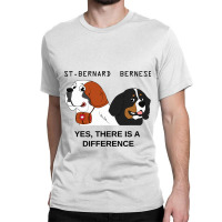 Bernese Mountain Dog And Saint Bernard Are Differe Classic T-shirt | Artistshot