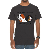 Bernese Mountain Dog And Saint Bernard Are Differe Vintage T-shirt | Artistshot