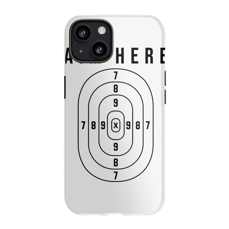 Bullseye Target Aim Here Darts Players Shooting 3 Iphone 13 Case | Artistshot