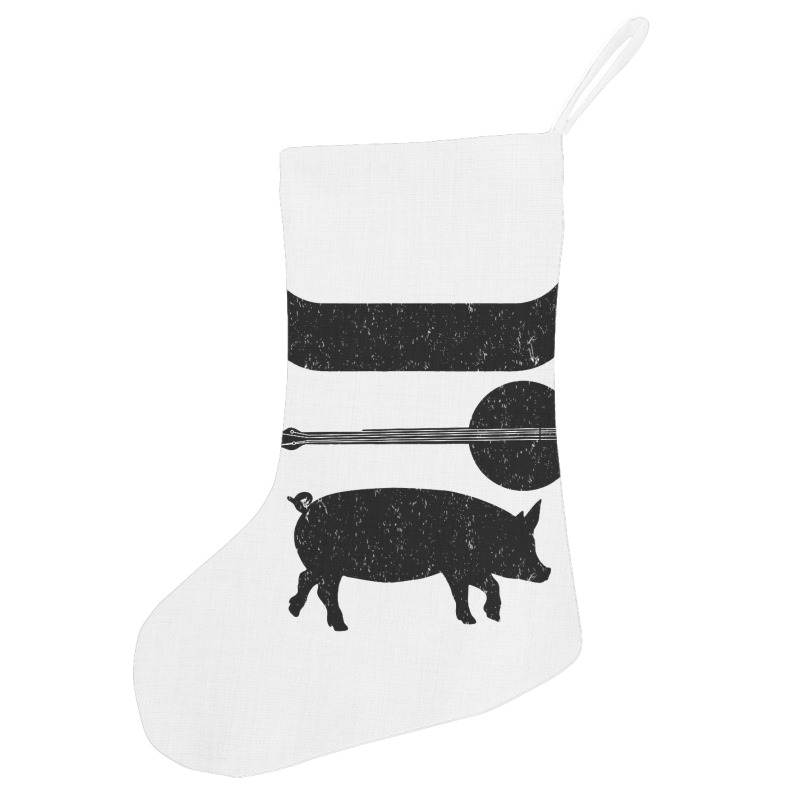 Canoe Banjo Pig Funny Canoeing Holiday Stocking | Artistshot