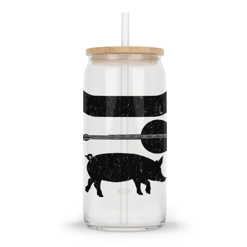 Canoe Banjo Pig Funny Canoeing Glass Tumbler | Artistshot