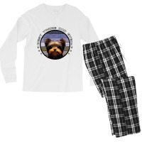 Best Yorkie Dad Ever Vintage Yorkshire Terrier Dog Men's Long Sleeve Pajama Set | Artistshot