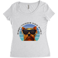 Best Yorkie Dad Ever Vintage Yorkshire Terrier W S Women's Triblend Scoop T-shirt | Artistshot