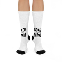 Boxer Mom Mama Dog Crew Socks | Artistshot