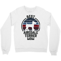 Best Dog Mother Mom Vintage Airedale Terrier 3 Crewneck Sweatshirt | Artistshot