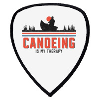 Canoe Canoeing Lake River Vintage Retro Canoeing I Shield S Patch | Artistshot