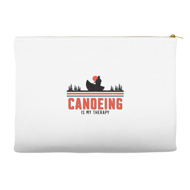 Canoe Canoeing Lake River Vintage Retro Canoeing I Accessory Pouches | Artistshot