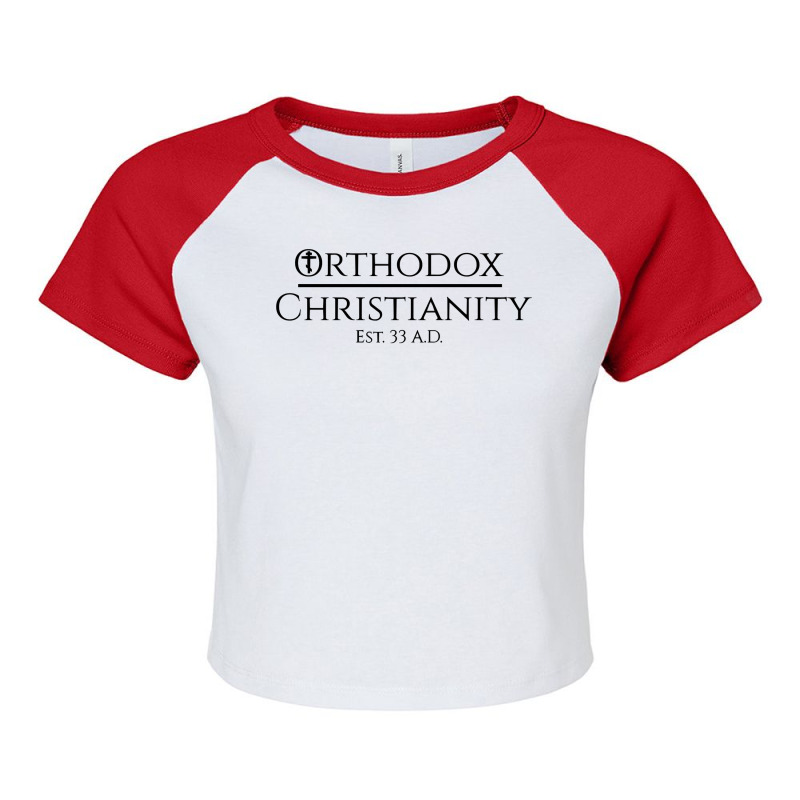 Orthodox Christianity Est. 33 A.d. Long Sleeve T Shirt Raglan Crop Top | Artistshot