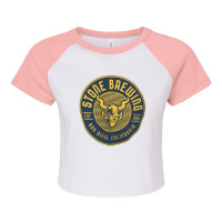 Stone Brewing Design Raglan Crop Top | Artistshot