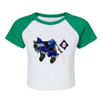 Cartoon Character Heroes Man Men Women Raglan Crop Top | Artistshot