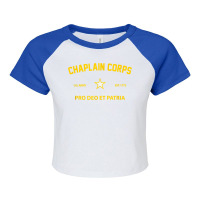 Us Army Chaplain Corps T Shirt Raglan Crop Top | Artistshot