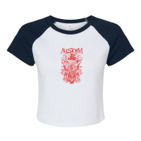 Alestorm   'plunder' Red Inner Glow Raglan Crop Top | Artistshot