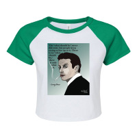 Funny Gifts Woody Allen My Favorite People Raglan Crop Top | Artistshot