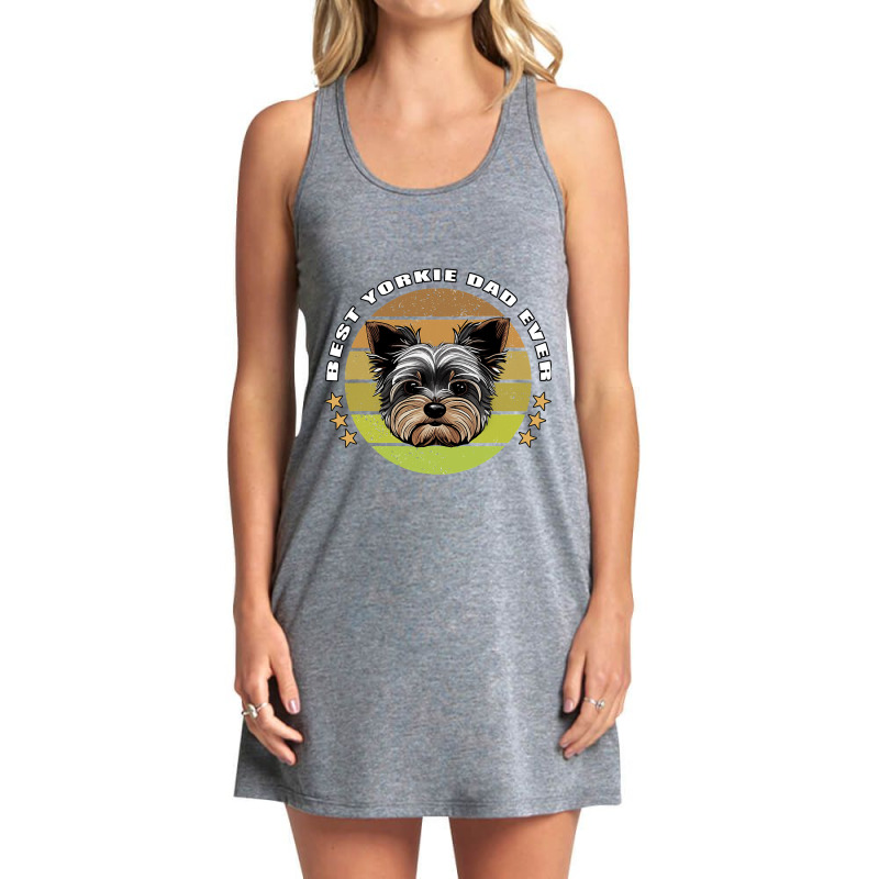 Best Yorkie Dad Ever Yorkshire Terrier Vintage Ret Tank Dress by ALFREDANDRE | Artistshot