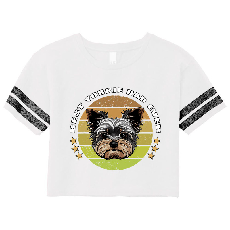 Best Yorkie Dad Ever Yorkshire Terrier Vintage Ret Scorecard Crop Tee by ALFREDANDRE | Artistshot