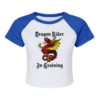 Renaissance Festival Dragon Rider In Training Shirt Raglan Crop Top | Artistshot