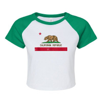 Vintage 1846 California Bear Republic State Flag Tank Top Raglan Crop Top | Artistshot