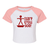 Parks & Recreation Scarecrow Boat T Shirt Raglan Crop Top | Artistshot