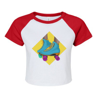 Patines  Roller Skates Raglan Crop Top | Artistshot