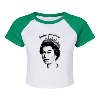 Goodbye Great Woman Elizabeth Ii Raglan Crop Top | Artistshot