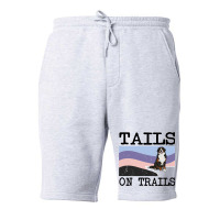 Bernese Mountain Dog Tails On Trails Funny Dog Hik Fleece Short | Artistshot