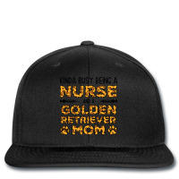 Busy Being Nurse Dog Mother Golden Retriever Mom Printed Hat | Artistshot