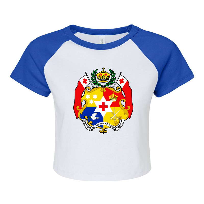 Tongan Seal Raglan Crop Top by floobcreative | Artistshot