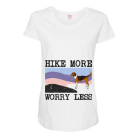 American Foxhound Hike More Worry Less Graphic Hik Maternity Scoop Neck T-shirt | Artistshot