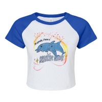 Be Gentle I Have A Sensitive Tummy Raglan Crop Top | Artistshot