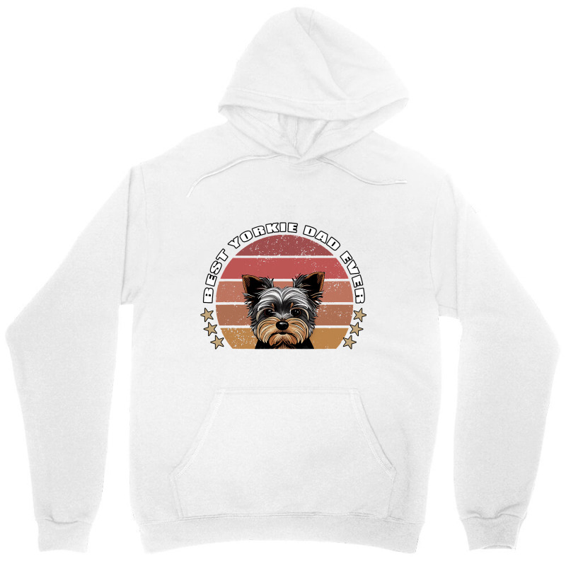 Best Yorkie Dad Ever Yorkshire Terrier Vintage Ret Unisex Hoodie | Artistshot