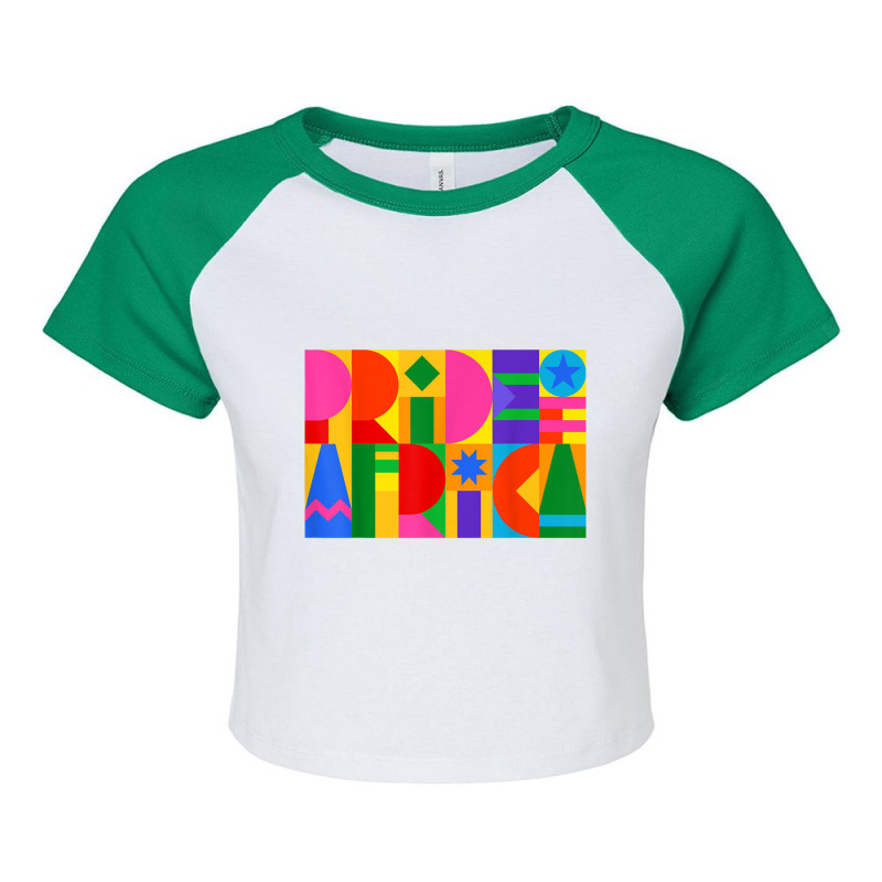 Pride Of Africa Flag National Pride Gift Raglan Crop Top by RayDesign | Artistshot