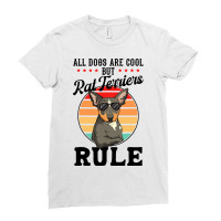 All Dogs Are Cool But Rat Terriers Rule Funny Rat  Ladies Fitted T-shirt | Artistshot