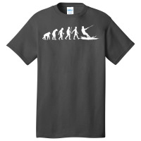 Funny Water Ski Designs Men Women Skier Athletes Evolution T Shirt Basic T-shirt | Artistshot