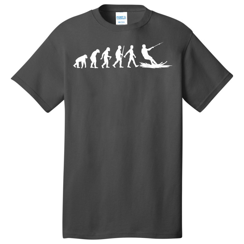 Funny Water Ski Designs Men Women Skier Athletes Evolution T Shirt Basic T-shirt by tandonwelters | Artistshot