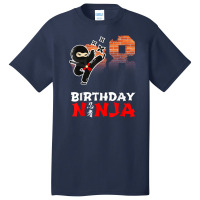 8 Year Old Ninja Birthday Party   Eight Birthday Ninja Party Basic T-shirt | Artistshot