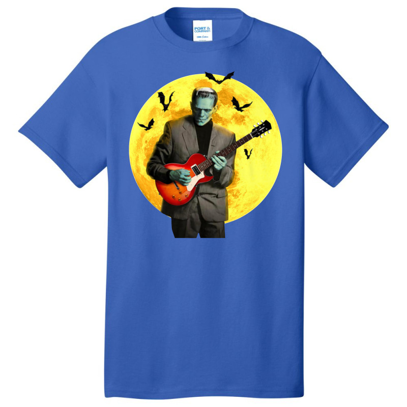 Franken Guitar Frankenstein Plays Electric Guitar Halloween Premium Basic T-shirt by kabelistrik | Artistshot