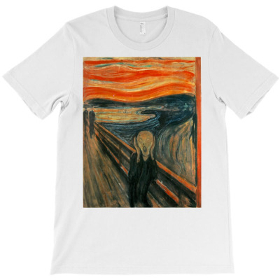 The Scream By Edvard Expressionism Munch Art T Shirt T-shirt Designed By Annamarie Mueller