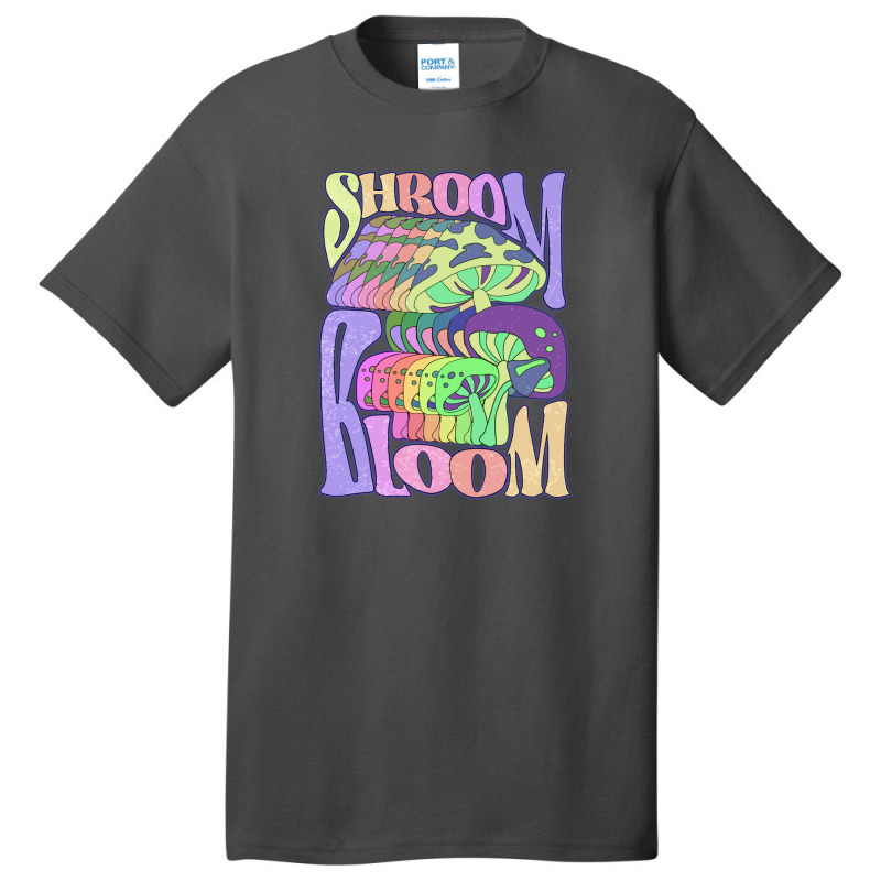 Happy Hippie Shroom Bloom Basic T-shirt by difarinasool | Artistshot