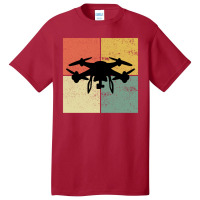 Fpv Drone Racing Quadcopters Rc Pilot Aerial Sports Vintage Retro Basic T-shirt | Artistshot