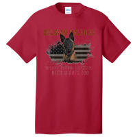 Belgian Malinois American Flag Funny Dog Gift Basic T-shirt | Artistshot