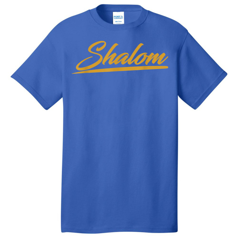 Gold Shalom T Shirt Hebrew Israelites Messianic Yahshua Basic T-shirt | Artistshot