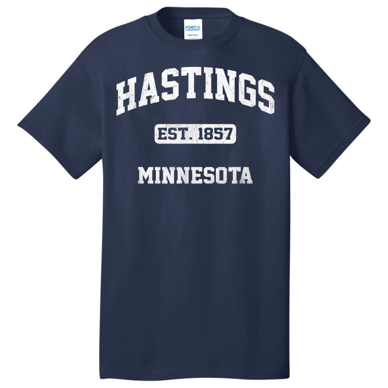 Hastings Minnesota Mn Vintage State Athletic Style T Shirt Basic T-shirt | Artistshot