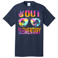 Last Day Of School Peace Out Elementary Teacher Kids Women Basic T-shirt | Artistshot