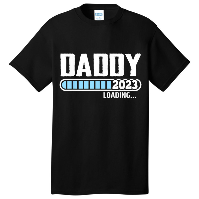 Mens New Dad 1st Time Dad Est 2023 Promoted To Daddy 2023 Father Basic T-shirt | Artistshot