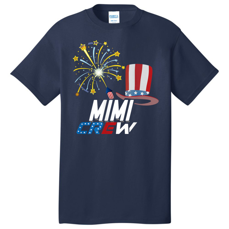 Mimi Crew 4th Of July Patriotic American Family Matching Basic T-shirt | Artistshot