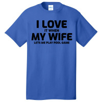 Billiards Snooker Pool Player Cue Sports Husband Wife Basic T-shirt | Artistshot